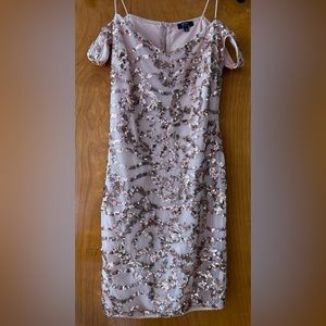 Off-shoulder mini dress